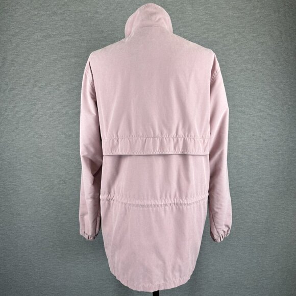 Cabelas Womens Lavender Windbreaker Jacket Vented Back High Neck Snap Zip XL Reg - Picture 3 of 16